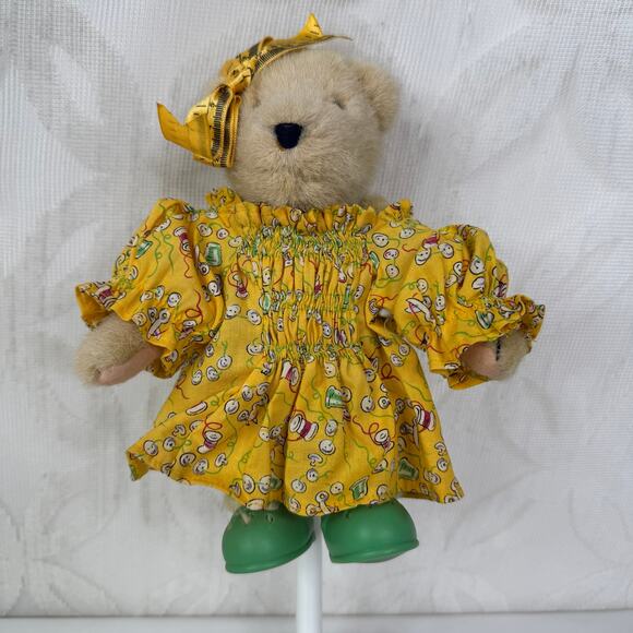 VTG 1982 Muffy Vanderbear Plush Bear The Sewing Lesson Dressed - Picture 8 of 8
